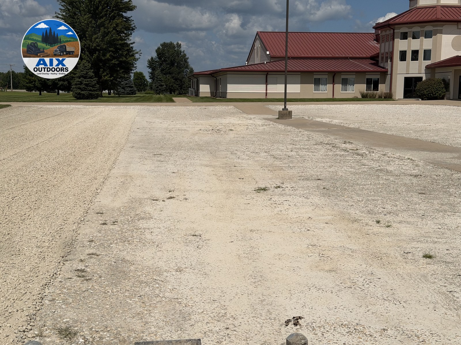 Your gravel lot — AIX Outdoors gravel driveway work